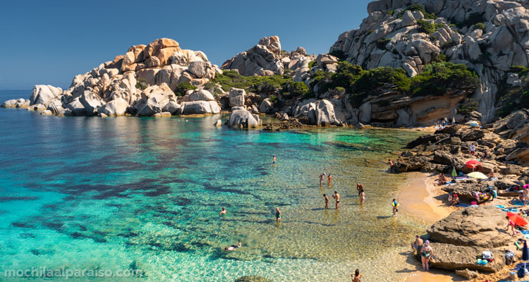 Cala Spinosa en Capo Testa, Cerdeña