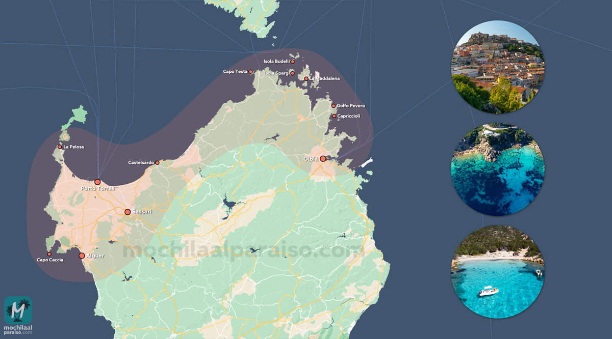 Itinerario por el norte de Cerdeña