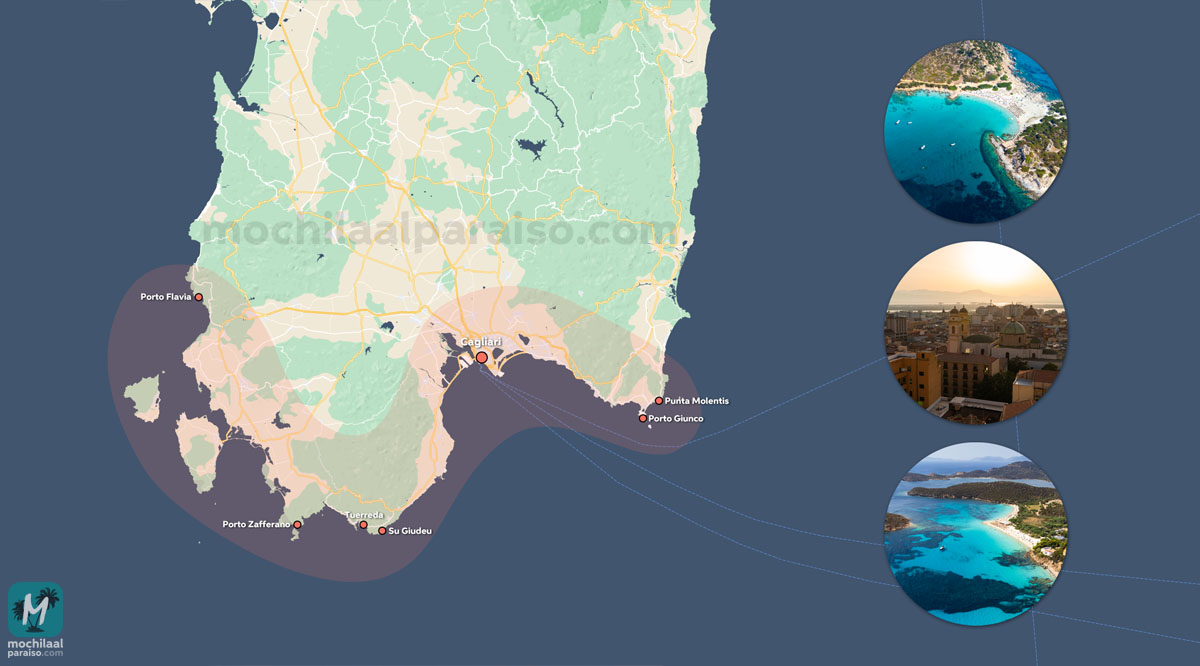 Itinerario por el sur de Cerdeña