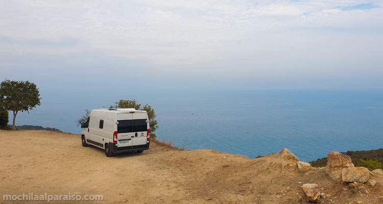 Mirador cerca de Villasimius, Cerdeña
