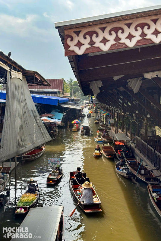 Tour al mercado flotante, mercado del tren y Ayutthaya