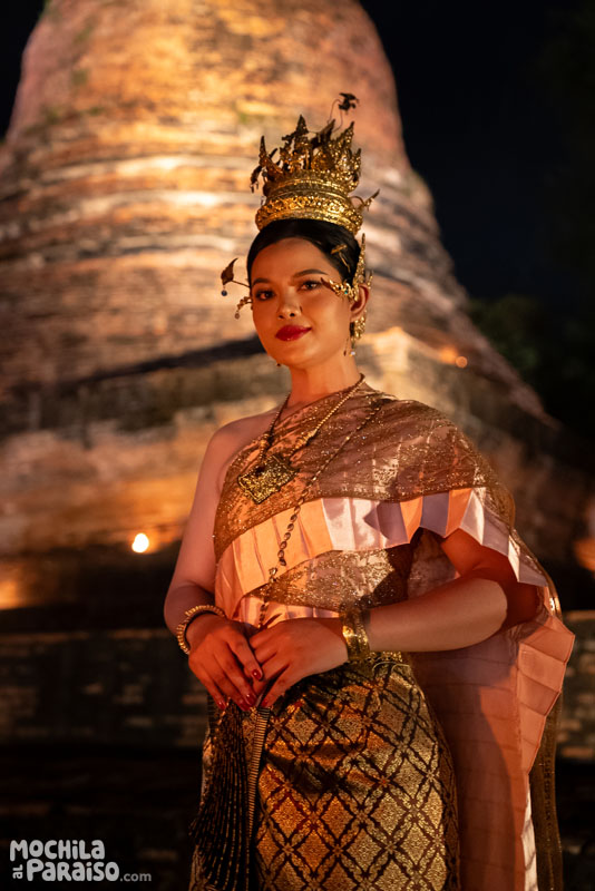 Sukhothai durante el Loy Krathong