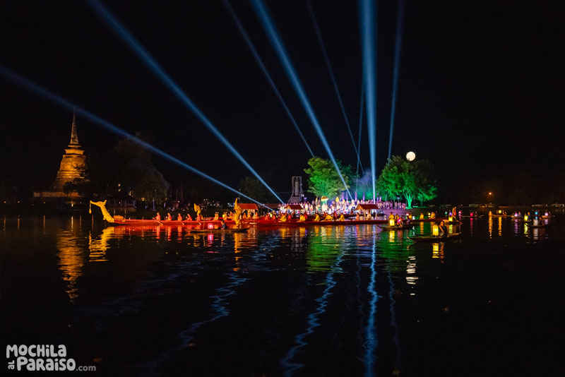 Sukhothai durante el Loy Krathong