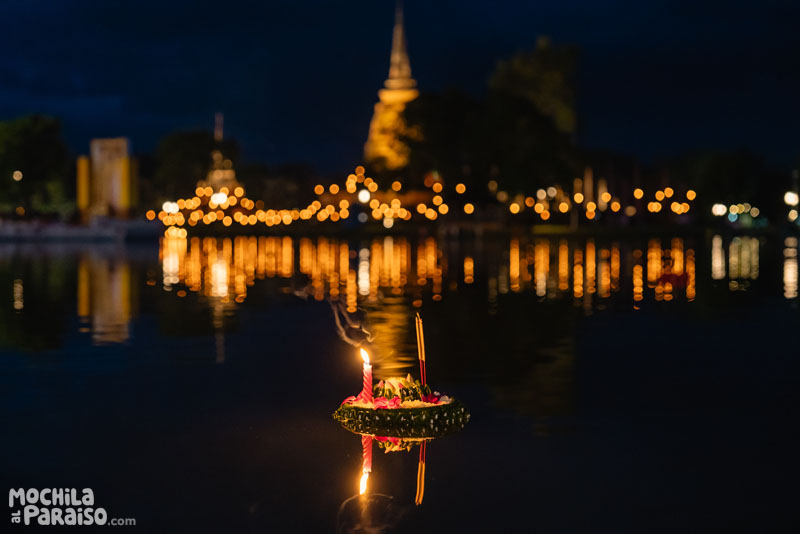 Sukhothai durante el Loy Krathong