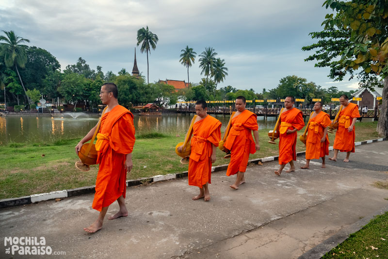 Sukhothai durante el Loy Krathong