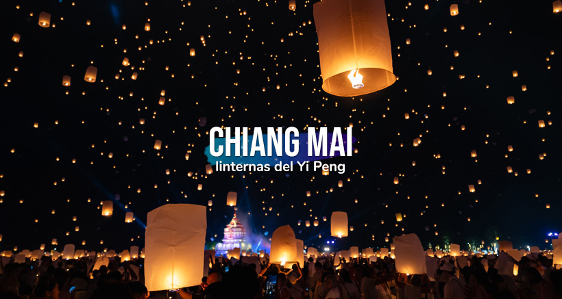 Farolillos voladores de Chiang Mai